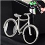 Bluelover Vélo portable créatif bouteille de bière ouvre-porte porte-clés