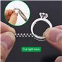 12 pièces Reducteur de Bague Invisible pour Bagues Trop Grande Ajusteurs en Corde Torsadée en Silico
