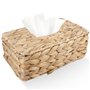 Boîte à mouchoirs en rotin tissé à la main - Rectangulaire - Pour salle à manger