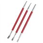 3 Pcs en Cuir Artisanat Outil DIY Sculpture Stylus Outil Modélisation Épissage Gaufrage Cuillère Outil De Sculpture Kit Dotting