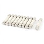 sourcing map 10 Pcs AC 250V 15A 6x30mm Coup Rapide Cylindrique Céramique Tube Fusibles
