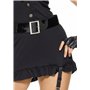 Leg Avenue Dirty Cop Adult Sized Costumes, Noir, S/M (EUR 38-40) Femme