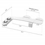 Bidet toilette WC Bidet Pulvérisateur Bidet WC alle De Bain avec double buses rétractables autonettoyantes -