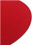 Alnicov Tapis de platine en laine rouge 30 cm - Antistatique - Anti-vibration pour audiophile