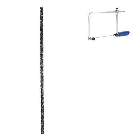 Lot de 12 lames de scie à chantourner avec dents en spirale pour bois