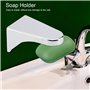 Porte Savon Aimanté en Acier Inoxydable Support Savon Douche Adhésif ABS Récipient pour Salle de