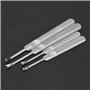 4 pcs Trancheuse en Cuir Outil de Sculpture en Cuir en Acier Inoxydable U/V Type Outil Kit pour Cuir Creuser Bricolage à La Main