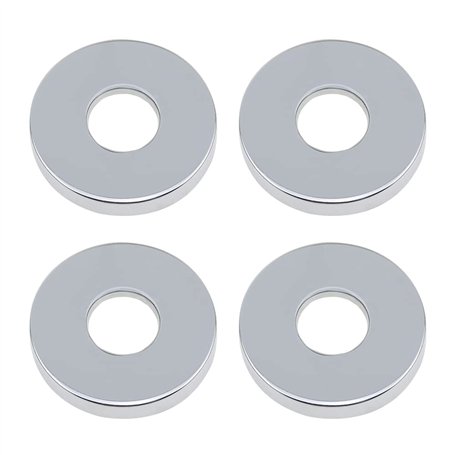 PLCatis Rosace Robinet Mitigeur Douche 4 Pièces Chromées Rosasse Ouvrante Robinetterie Ø 26mm (3/4 ") Acier Inoxydable Rosace Pl