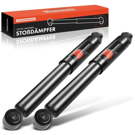 Frankberg 2x Amortisseur à gaz Pression du gaz Essieu Arrière Compatibles avec Caddy III MPV 2CB 2CJ 2KB 2KJ 1.2L-2.0L 2004-2015