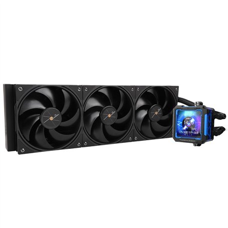 Thermalright FW PRO 360 Black CPU AIO Refroidisseur de processeur avec écran LCD IPS avec résolution 320 x 320 pour AM5&Intel 17