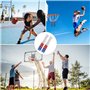 TRKETK 2 Pièces Filets de Basket-Ball Robustes, Filet de Basketball Multicolore Filet de Basket-Ball Professionnel 12 Boucles Ba