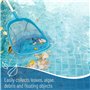 KAHEIGN 150CM Filet D'Écumoire de Piscine avec Pôle, Filet de Nettoyage de Feuilles de Piscine Écumoire à Mailles Fines avec 4 P