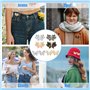TRKETK 6 Pièces Bouton de Taille Papillon Serre Taille Pantalon Pinces à Boutons Papillon Réglables et Amovibles Boutons de Jean