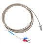M6 Thermocouple de type K Câble BSW Sonde de Mesure de Température de Filetage de Vis Type K Câble de Thermocouple 1-5M (2M)