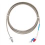 M6 Thermocouple de type K Câble BSW Sonde de Mesure de Température de Filetage de Vis Type K Câble de Thermocouple 1-5M (2M)