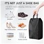 Lot de 4 Sac a Chaussures Voyage,Sac à Chaussures en Tissu Oxford de Grande Capacité,Housses Chaussures Pliable Portable avec Fe