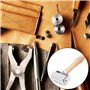 Rouleau de Presse en Cuir, Colle en Cuir Outils Rouleau, Outils Rouleau à Coller en Cuir, Rouleau de Presse en Cuir Avec Rouleau