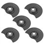 Lot de 5 lames de scie circulaire oscillantes pour bois/métal - Accessoires pour réparation de coupe et meulage