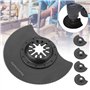 Lot de 5 lames de scie circulaire oscillantes pour bois/métal - Accessoires pour réparation de coupe et meulage
