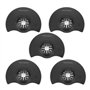Lot de 5 lames de scie circulaire oscillantes pour bois/métal - Accessoires pour réparation de coupe et meulage