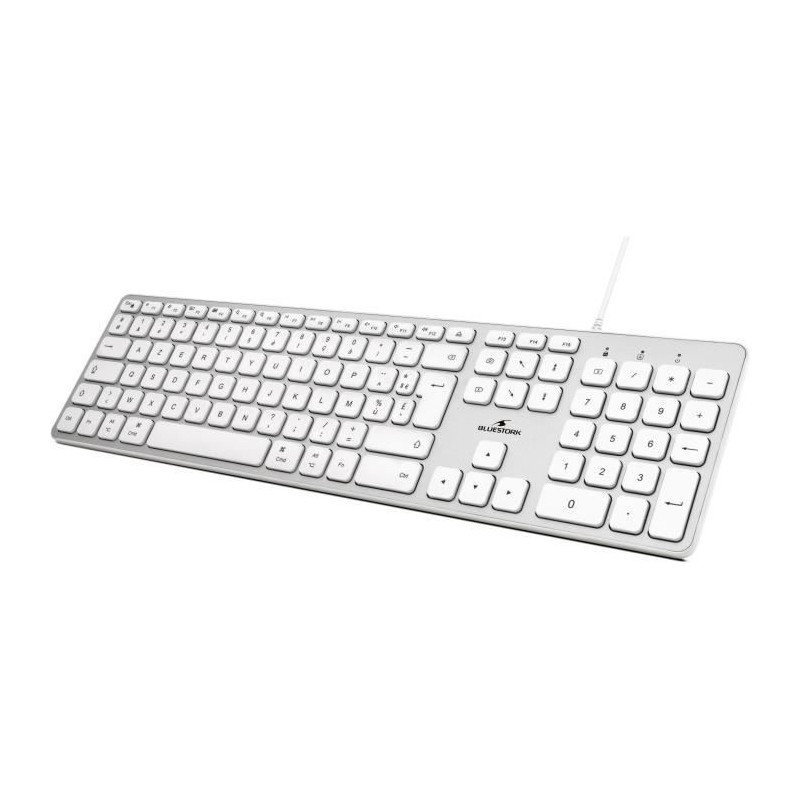 Clavier Bluestork Blanc Français Azerty