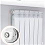 QWORK® 4 pièces bouchon de valve ventilation radiateur, 1/2" vis de ventilation de radiateur