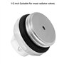 QWORK® 4 pièces bouchon de valve ventilation radiateur, 1/2" vis de ventilation de radiateur