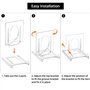 QWORK® 24 Pièces présentoirs en plastique transparent , présentoirs multifonctions pour assiettes, photos, livres et plus