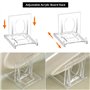QWORK® 24 Pièces présentoirs en plastique transparent , présentoirs multifonctions pour assiettes, photos, livres et plus