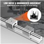 VEVOR SBR16UU Lot de 2 guides linéaires SBR16-800 mm en acier au carbone en aluminium avec 4 blocs de glissement SBR16UU Rouleme