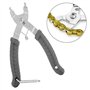 QKURT Pince à verrou chaîne + Outil rivetage chaîne vélo + 6 Paires de maillons manquants vélo, Pince à chaîne pour riveteuse ma