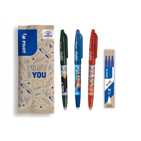 PILOT x ONE PIECE - Lot de 3 Frixion Ball