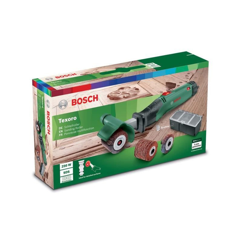 Image secondaire de Bosch Texoro Rouleau de ponçage 3000 tr/min Noir, Vert, Gris 250 W