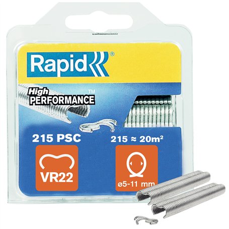 Rapid VR22 - Agrafes à Grillage en Acier Galvanisé