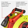 Brennenstuhl Enrouleur de câble Standard avec rallonge supplémentaire (50m de câble H05VV-F 3G1,5, utilisation temporaire en ext
