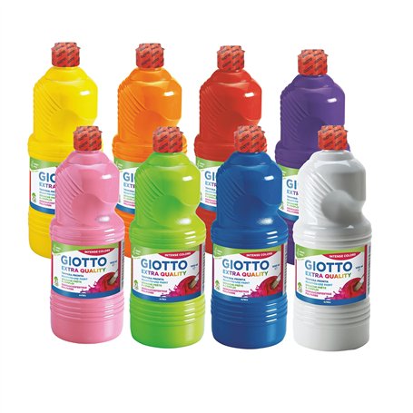 Omyacolor 1 litre de gouache Lot de 8 Assortis