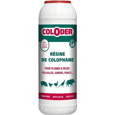 SANITERPEN COLODER - Résine de colophane 600 g - S'utilise pour le plumage de volailles