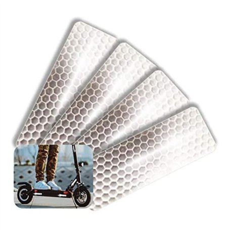 BEEPER - Stickers reflechissants pour Trottinette Electrique ME136 (Lot de 4 Stickers)