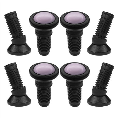 cyclingcolors 8X Embout rentrant revêtement Téflon Pied Rond orientable réglage Base Protection Meuble Chaise étagère Table