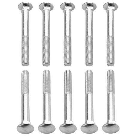 cyclingcolors 10x Vis à Tête Bombée Collet Carré DIN 603 Acier Inoxydable A2 Boulon Tête Ronde Plate Champignon Métrique