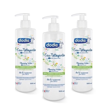 DODIE Lot de 3 eaux nettoyantes 500ml