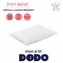 MON P'TIT DODO - OREILLER P'TIT BOUT 40x60 BLANC - fabrication française