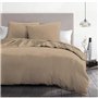 Parure de couette 3 pieces - HOME LINGE PASSION - HP72069 - Microfibre 82 g - 240 x 260 cm - Beige