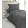 Parure de couette 2 pieces - HOME LINGE PASSION - HP72077 - Microfibre 82 g - 140 x 200 cm - Gris anthracite