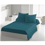 Drap plat - HOME LINGE PASSION - HP72099 - Microfibre 82 g - 240 x 300 cm - Bleu canard