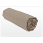 Drap housse - HOME LINGE PASSION - HP72126 - Microfibre 82 g - 160 x 200 cm - Bonnet 30 cm - Beige
