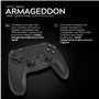 White Shark, Armageddon, Contrôleur Gaming Compatible avec PS3 et PS4, Conception Ergonomique avec 15 Touches + 2 Analogiques +