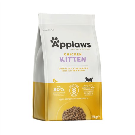 Applaws - Natural - Aliment sec pour chatons - Croquettes au Poulet - 7
