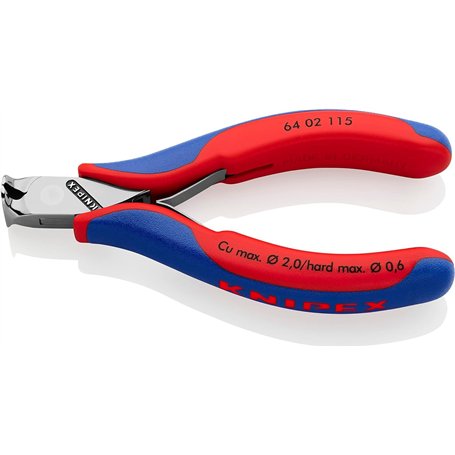 Knipex Pince coupante de devant pour l'électronique avec gaines bi-matière 115 mm 64 02 115