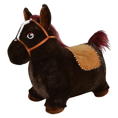Bayer Chic 2000 401 40 Cheval Sauteur Gonflable avec Pompe à air Marron foncé